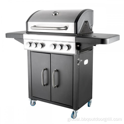 Best Propane Smoker 4 Burner Cabinet Type Liquid Propane Gas Grill Supplier